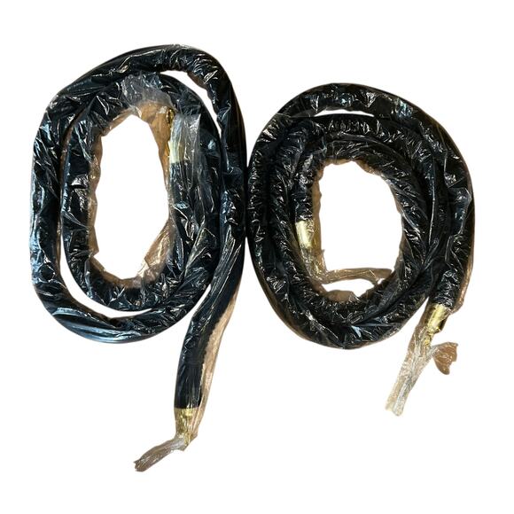 2 Pack Velvet Barrier Rope 92" Crowd Control Rope Barrier Chrome Plated Hooks - Picture 1 of 3